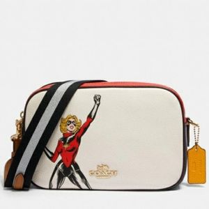 COACH 2046 COACH │ MARVEL CAROL DANVERS BEAR BAG CHARM IN METALLIC